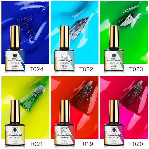 Neon Gel Nail Polish Set - Picture 2 of 3